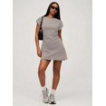thumbnail image 6 of Women Summer T Shirt Dress Casual Cap Sleeve Loose Shift Mini Dresses Light Gray S, 6 of 7