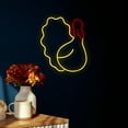 thumbnail image 4 of Northlight Pre-lit LED Turkey Thanksgiving Neon Wall or Window Decoration – 15" - Yellow and Red, 4 of 9
