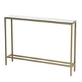 thumbnail image 3 of HomeRoots 402365 36 in. Silver & Gold Mirrored Glass Console Table, 3 of 5