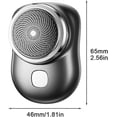 thumbnail image 2 of Mini afeitadora eléctrica de viaje para hombres: recargable por USB, impermeable y portátil: tu compañera perfecta para el cuidado personal., 2 of 4
