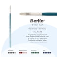 thumbnail image 2 of Creative Mark Berlin Synthetic Long Handle Artist Brush - Filbert # 6 - Handmade in Germany Art Paint Brush w/ Synthetic Filament for Acrylics, Oils, Alkyds - Art Brush w/ Sustainable Wood Handle, 2 of 7