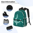 thumbnail image 4 of Goofa ECG Wave Print Casual Backpack for Women Men,Waterproof High School Bookbag,Lightweight Travel Daypack,Classic College Backpack,Laptob Backpack, 4 of 6