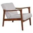 thumbnail image 1 of Trent Home Contemporary Slate Wood Lounge Chair in Brown and Gray, 1 of 7