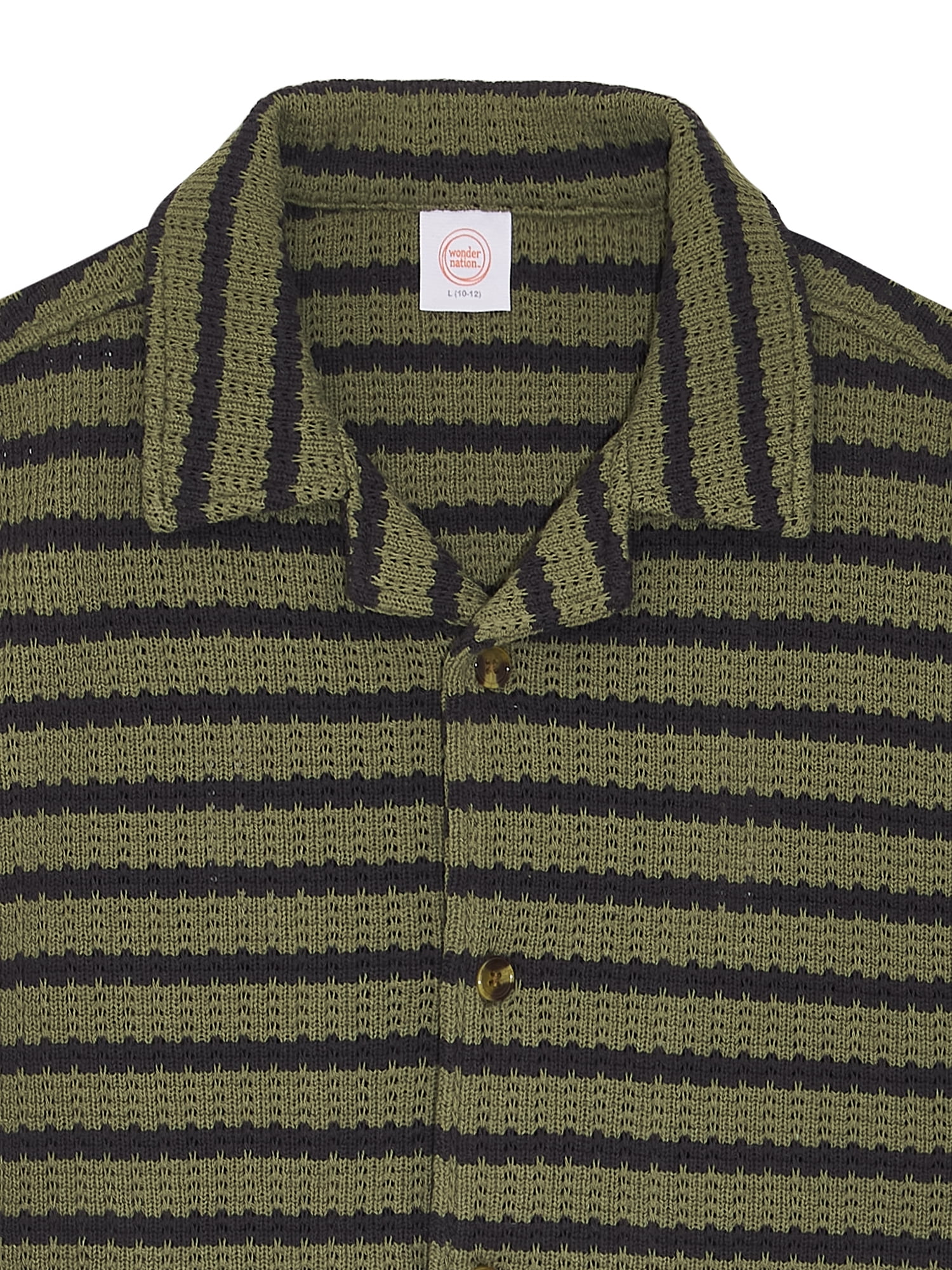 Wonder Nation Boys Button Down Sweater, sizes 4-18