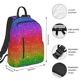 thumbnail image 4 of Daiia Rainbow Glitter School Backpack for Men and Women Lightweight Backpack Durable Backpack Water-Resistant,Travel,Work Bag, 4 of 9