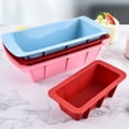 thumbnail image 3 of Moule à Pain en Silicone 2 Pcs Moule à Mini Pain en Silicone Antiadhésif Empilable Cuisson Pain Toast Moule à Pain Compact, 3 of 8