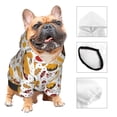 thumbnail image 3 of Fotbe Thanksgiving Sudadera con Estampado para Perros Pequeños – Suéter con Capucha para Mascotas, Tela Suave de Forro Polar con Bolsillo-X-Large, 3 of 7