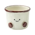 thumbnail image 1 of Tazón de cerámica para ensalada y yogur, divertido y estético, taza de café de cerámica, recipiente para guarniciones, cereales, yogur, arroz, hogar. Capacidad 280 ml, 1 of 8