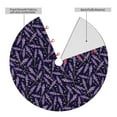 thumbnail image 2 of Yiaed Lavender Flowers Print Christmas Tree Skirt , Tree SkirtsTree Mat for Christmas Winter Holiday Indoor Decorations-48", 2 of 7