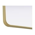 thumbnail image 3 of Elegant Decor Contour Metal Rectangle Mirror 22x30 in Brass, 3 of 11