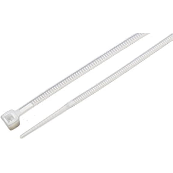 BDKWID-848103 1000-Pack 4 Inch Cable Ties, Natural 1,000-Pack, 18-Lb Test, Small
