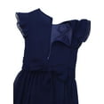 thumbnail image 4 of YiZYiF Girls Chiffon High Waist Flutter Sleeves Dress for Birthday Wedding Party,Sizes 4-14, 4 of 5