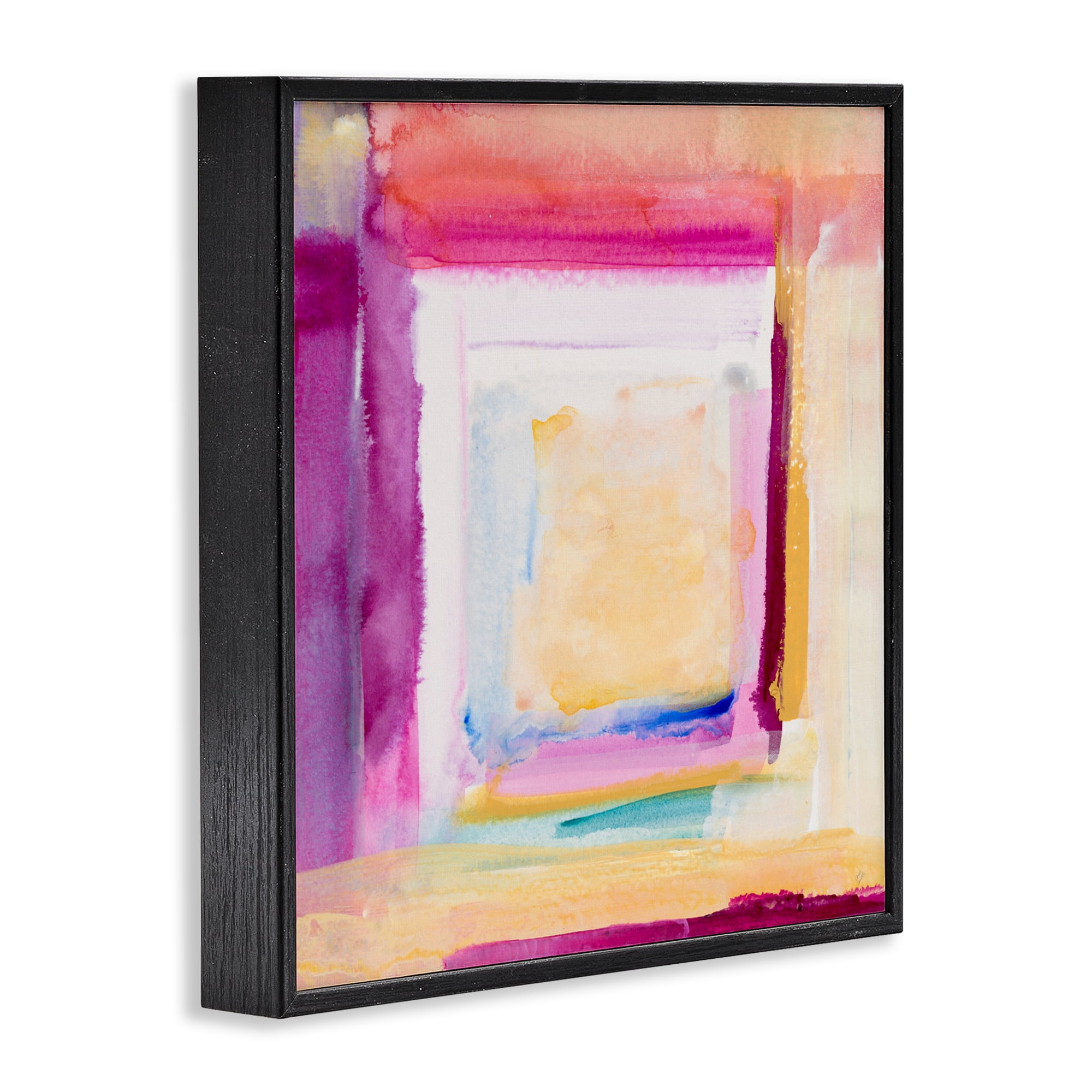 Stupell Industries Vibrant Layers New Day Black Framed Giclee Art, design by Lanie Loreth