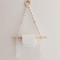 thumbnail image 1 of Toallero de madera montado en la pared, portarrollos de papel higiénico, anillos de toalla de baño de estilo Retro para decoración de pared de cocina, Sharpla Portarrollos de cuerda, 1 of 8