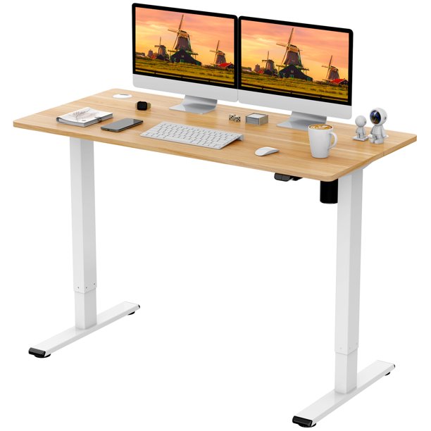 FlexiSpot Home Office Height Adjustable Standing Desk 55"x28" Maple
