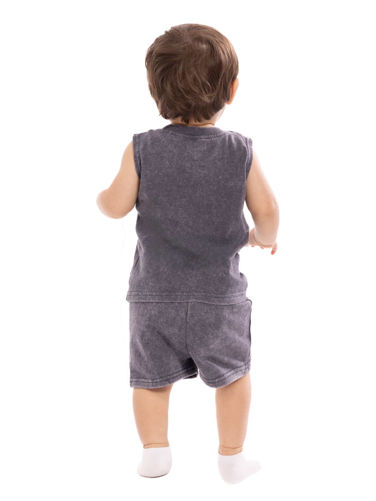 Monster Jam Baby Boys Sleeveless Graphic Tank Top and Shorts Set, 2-Piece, Sizes 0/3M-24M