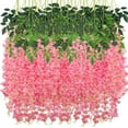 thumbnail image 1 of Ramo de Flores Artificiales Mtvxesu, Flores Colgantes de Moda para El Hogar, Violeta, para Colgar En La Pared, Decoración de Flores Artificiales Violetas, Guirnalda de Flores de Imitación para Colgar, 1 of 1