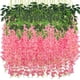 thumbnail image 1 of s, Adornos de decoración, Regalos Flores colgantes Moda Hogar Violeta Colgante de pared Violeta Flor artificial Decoración Simulación Colgante de pared Guirnalda Flores Seda falsa Orquídea Seda falsa, 1 of 1