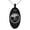 Black, variant on Stainless Steel Yin Yang Ginkgo Leaves Kamon Crest Engraved Small Oval Charm Pendant Necklace
