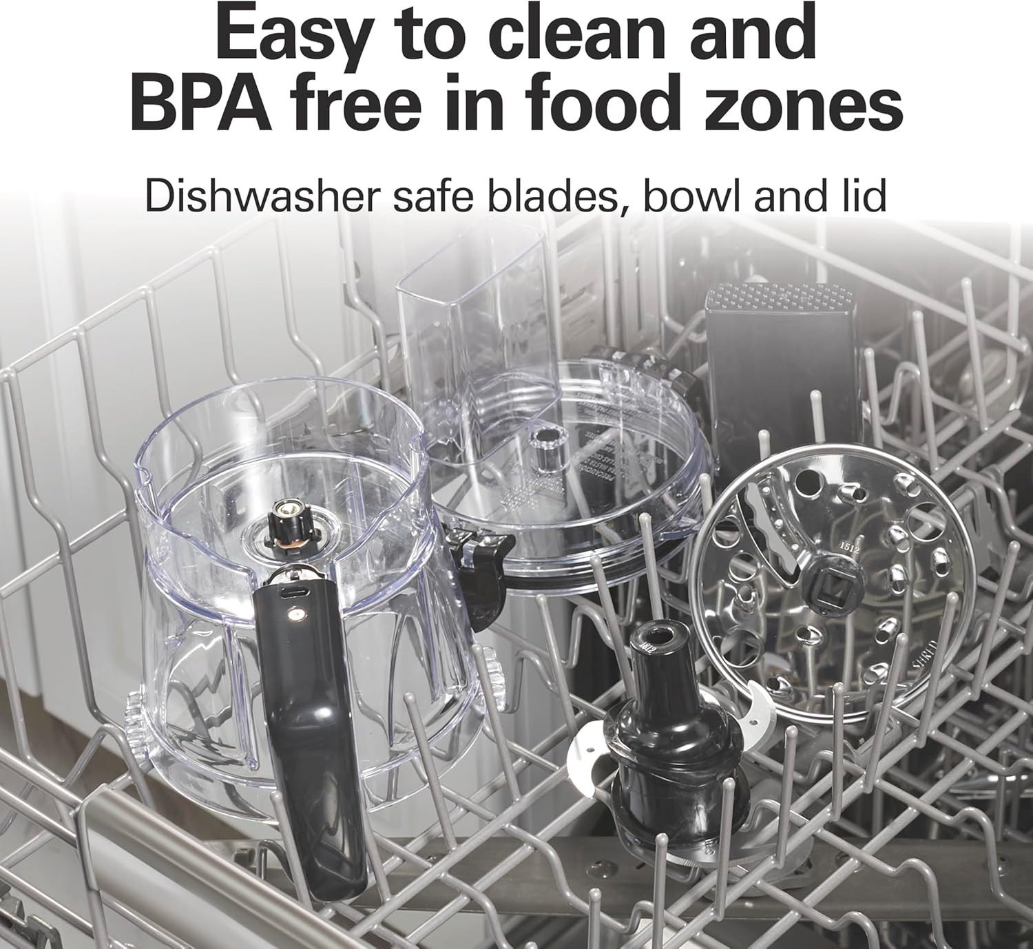 Stack & Snap 4-Cup  Food Processor & Vegetable Chopper, 250 , for Slicing, Shredding, and Puree, Black (70510)