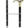 thumbnail image 2 of Aluminum & Brass Decorative Rosewood Walking Cane | Full Size Walking-Stick for Men & Women |, 2 of 2