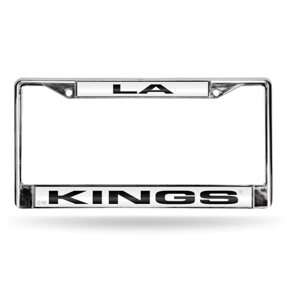 Los Angeles Hockey Kings Chrome Metal License Plate Frame Holder