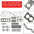 thumbnail image 3 of Engine Rebuild Pistons Gasket Overhaul Kit For Hyundai Kia 2011-2020 G4KJ 2.4L, 3 of 10
