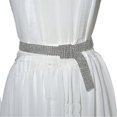 thumbnail image 2 of Fashion Full Rhinestone Shiny Waistband Women Party Dress Belt Chain, 2 of 4