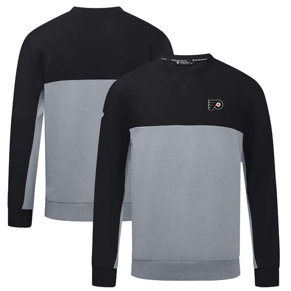 Men's Levelwear Black/Gray Philadelphia Flyers Legacy Pullover Sweatshirt