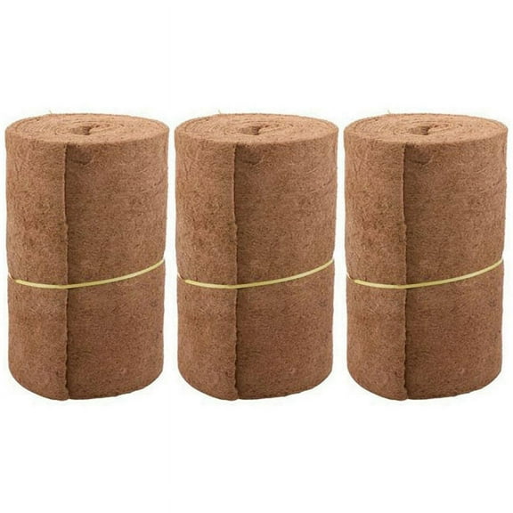 3X Liner Bulk Roll 0.5Mx1M Flowerpot Mat Coconut Palm Carpet for Wall Hanging Baskets Garden Supplies