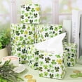 thumbnail image 3 of 9Pcs St. Patrick's Day Facial Tissues Cube Boxes Small Watercolor Green Shamrock Clover Square Tissue Box Cover with 450 Sheets 3 Ply Napkins for Irish Holiday Home Bedroom Car Accessories, 3 of 4