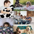 thumbnail image 6 of Yibo Cow Print Blanket Flannel Soft and Comfortable Anti-static Bed Sofa Blanket, 6 of 6