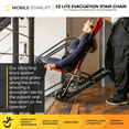 thumbnail image 2 of Mobile Stairlift EZ LITE Evacuation Stair Lift Patient Transport Chair, 350 lb Limit, 2 of 9