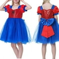 thumbnail image 4 of Spider Girls Princess Dress Halloween Super Hero Cosplay Fancy Costume with Accessories, 4 of 7