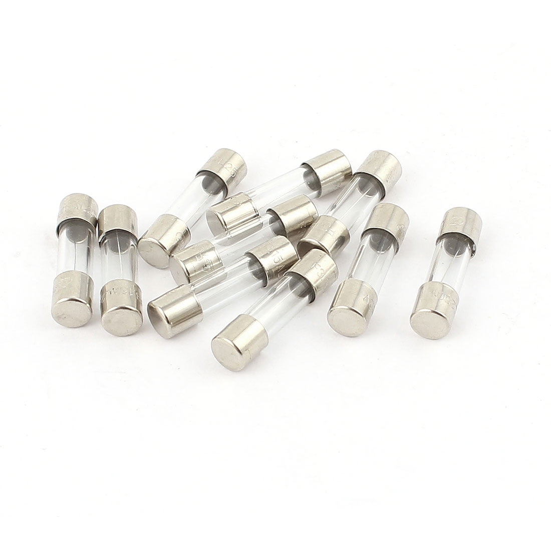 250V 12A 5mmx20mm Fast Blow Type Quick Glass Tube Fuses 100Pcs 