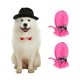 thumbnail image 5 of Shoes For Dogs One Set Pet Non-Slip Shoe Cover Adorable Rain Shoes Creative for Pet Dog Puppy Pink Size 2 4Pcs, 5 of 5