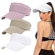 thumbnail image 1 of Gorra de punto con visera para mujer, gorra deportiva elástica, parte superior vacía, gorra de golf de ala ancha de secado rápido, 3 uds. MFZFUKR BST3052073-3, 1 of 5