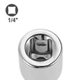 thumbnail image 4 of Uxcell 1/4" F a 3/8" M Reductor de enchufe hembra a macho de acero de cromo vanadio plateado 2 piezas, 4 of 5
