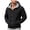 A-Black, variant on Windbreaker Jacket for Men Long Sleeve Hooded Zip Up Tops Keep Warm Winter Outdoor Outwear with Pockets