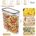 thumbnail image 2 of Set de almacenamiento de contenedores de cereales PRAKI 4 L (135,2 oz) 4 piezas, 2 of 7