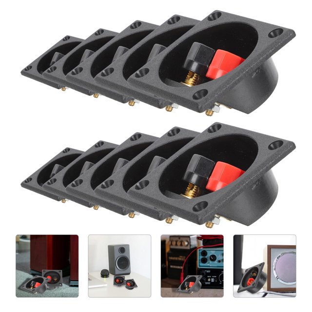MOKKHNB 10Pack Speaker Box Terminal for Car Audio with Circular Interior