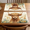 thumbnail image 4 of BingTong Highland Cow Birthday Party Supplies Holy Cow Highland Themed Baby Shower Birthday Party Decorations Disposable Tableware Set Plates Napkins Cups Serves Placemat, 4 of 6