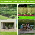 thumbnail image 5 of ChaoLink Garden Fence,15 Panels No Dig Decorative Fence for Outdoor ,Yard, Patio,29*32 in Animal Barrier Rustproof Metal Wire Panel,Temporary Dog Fence Flat With doorFlat top，29w×32h in, 5 of 7