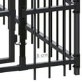 thumbnail image 3 of vidaXL Outdoor Dog Kennel Steel 178.6 ft², 3 of 6