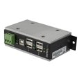 thumbnail image 1 of StarTech.com Concentrateur USB 2.0 à 4 Ports, Concentrateur USB-A Industriel en Métal (4x USB-A) avec ESD et Protection contre les Surtensions, Température d'Exploitation Étendue -40 à 185 F, Montage sur rail Din/mur/bureau, Concentrateur Expanseur USB - Windows/macOS/Linux (HB20A4AME) - Concentrateur - 4 x USB 2.0 - Montage sur rail Din - Alimentation CC - Conforme TAA - pour P/N : ITB20D3, 1 of 4