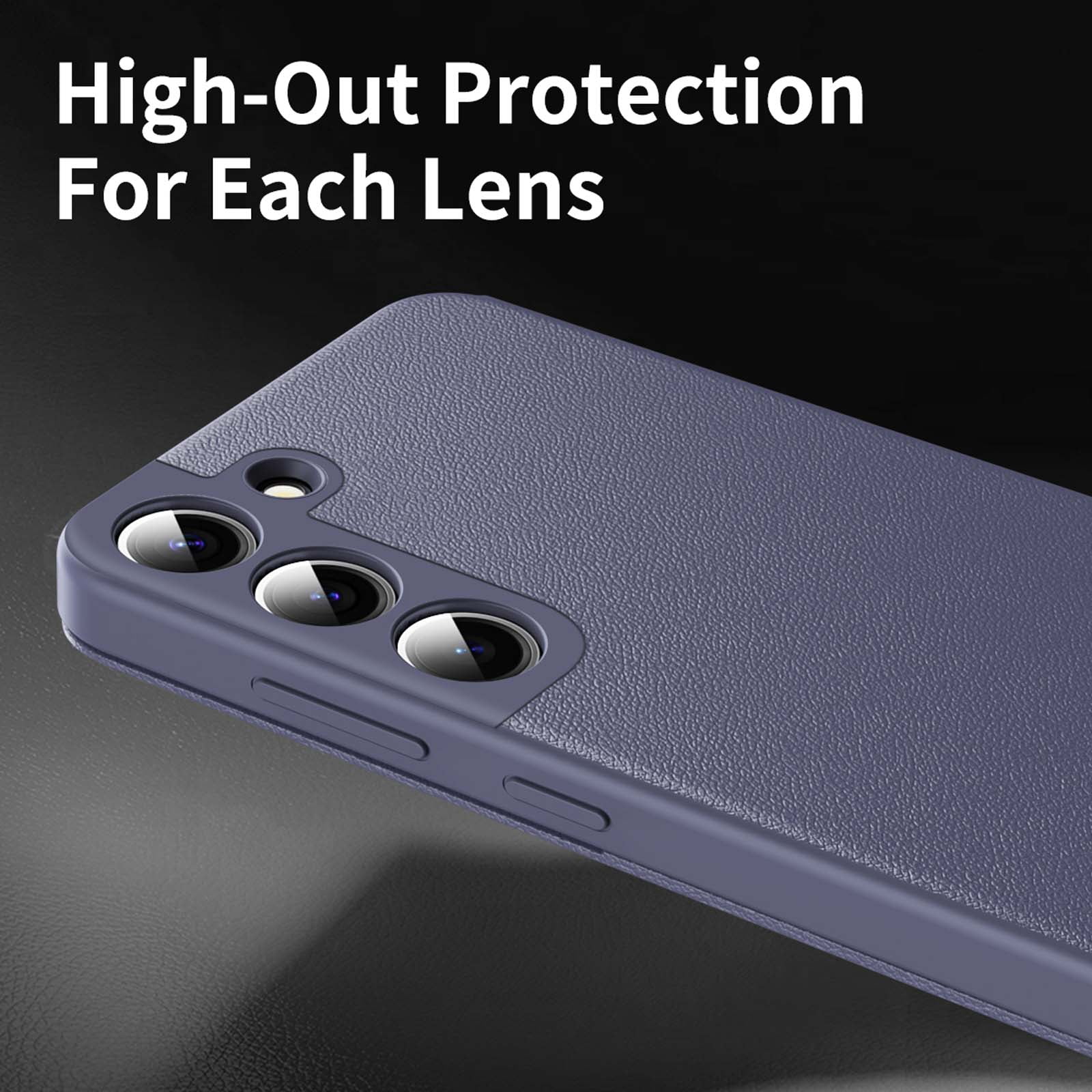 for Samsung Galaxy S22 Smart Wallet Phone Case, Protective Cover with Smart Small Screen View, Finger Tap Control, Slim Design, Card Holder Pocket, PU Leather Flip Cover, Purple