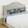 thumbnail image 3 of Yayeee Pillowcase Standard Size Set of 2 Satin Wrinkle Resistant Pillow Case, Oranges Pattern, 3 of 7