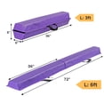 thumbnail image 2 of SuperDeal 6FT Folding Balance Beam for Kids - Non-Slip Base W/Carrying Handles | Gymnastics & Yoga Balance Training Indoor, Purple, 2 of 13