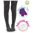 thumbnail image 2 of Jefferies Socks Girls Baby Seamless Organic Cotton Smooth Toe Tights 2 Pack, 2 of 4