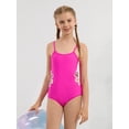 thumbnail image 4 of Usaibhir Girl's Solid Cut Out Sleeveless One Piece Swimsuit Bathing Suits Swimwear Beachwear for Kids 7-14 Years, 4 of 12